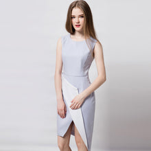 Load image into Gallery viewer, Wrap dress elegant Geometric dress Modern dress asymmetrical dress