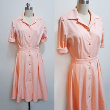 Load image into Gallery viewer, Leighton Meester Monte Carlo Peach or Orange shirtdress