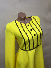 Load image into Gallery viewer, Morton salt girl dress Halloween dress Yellow dress kids women dress Spring dress Yellow Bridesmaid dress Party dress Long Sleeve dress