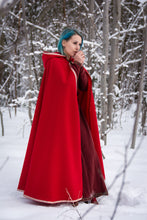 Load image into Gallery viewer, Mystical Hooded Cloak Elven Cape Fantasy Medieval Attire Wizard LARP Garb Cosplay Costume Renaissance Fair Wear