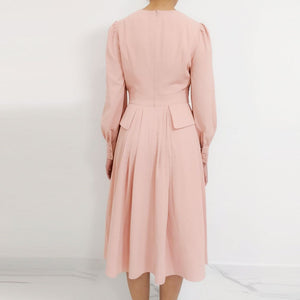 Pippa middleton wedding blush bridesmaid Nude pink dress