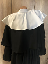 Load image into Gallery viewer, Nun costume Valak Nun Head Piece Medieval nun Horror movie Halloween costume Black Gothic Nun&#39;s costume Historic Renaissance Saint costume