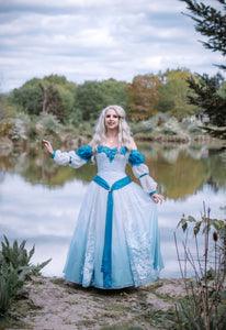 swan princess dress Belle Odette! Victorian Style 3X Sleeves shown are detachable SAMPLE SALE Odette Swan Princess