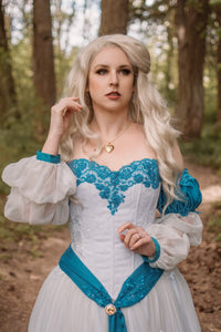 SAMPLE SALE Odette Swan Princess Dress Costume Cosplay Corset Adult Women