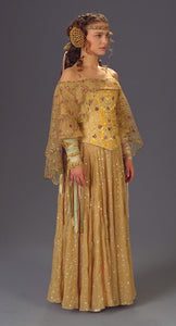 Padme floral cosplay Meadow Yellow picnic dress