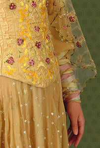 Padme floral cosplay Meadow Yellow picnic dress