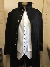Load image into Gallery viewer, Papa inspired Black coat with white waistcoat