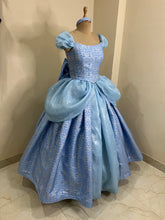 Load image into Gallery viewer, Cinderella 3D metallic brocade fabric Parks dress