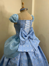 Load image into Gallery viewer, Cinderella 3D metallic brocade fabric Parks dress