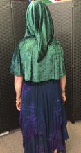 Load image into Gallery viewer, Velvet Cape with Hood with celtic ribbon and Front Fastening Parties Fancy Dress medieval wedding