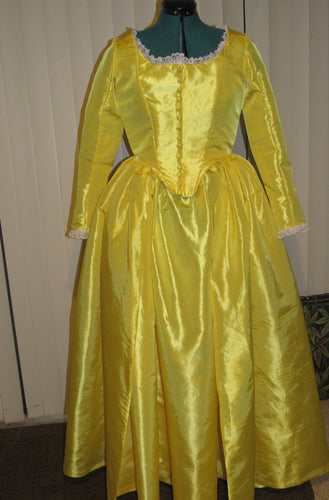 Peggy Schuyler Dress Hamilton Costume Hamilton Cosplay Dress Historical Colonial Dress for Teens/Adults