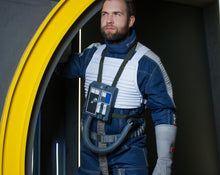 Load image into Gallery viewer, Blue Squadron Resistance Pilot cosplay costume from Star Saga x wing rebels legion resistance alliance Galactic rebellion New Republic