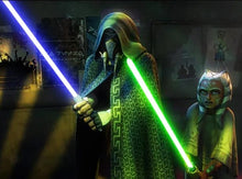 Load image into Gallery viewer, MADE TO ORDER Plo Koon embroiderd cape, cloak