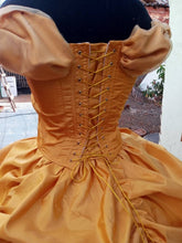Load image into Gallery viewer, Princess Belle Ball gown golden Dress
