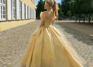 Beauty and the Beast Costume Ball Dress Princess Belle Gown