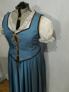 Belle OUAT princess adult version blue dress