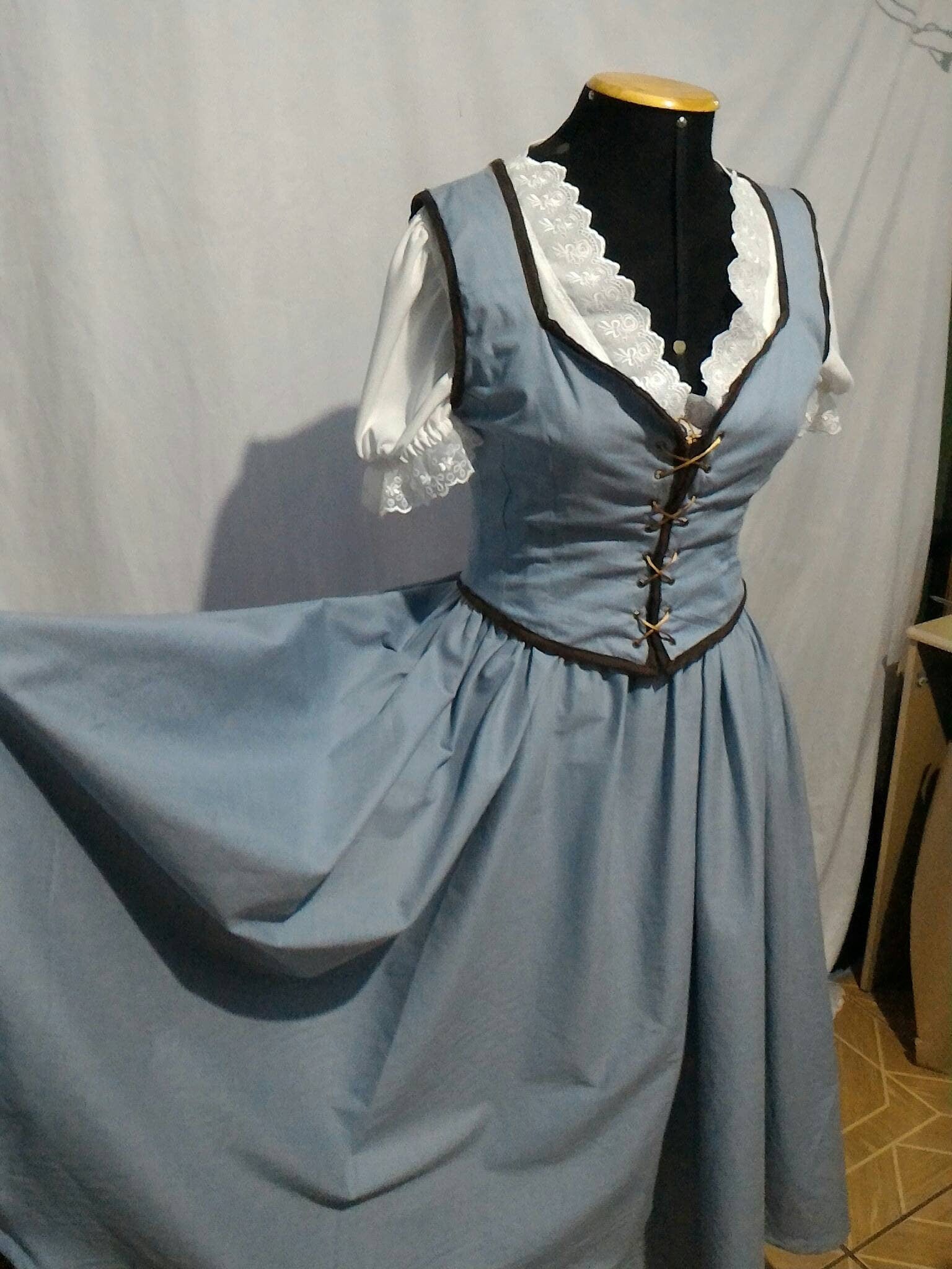 Belle OUAT princess adult version blue dress MJcostume Belle OUAT princess adult version blue dress MJcostume