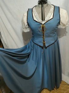 Belle OUAT princess adult version blue dress