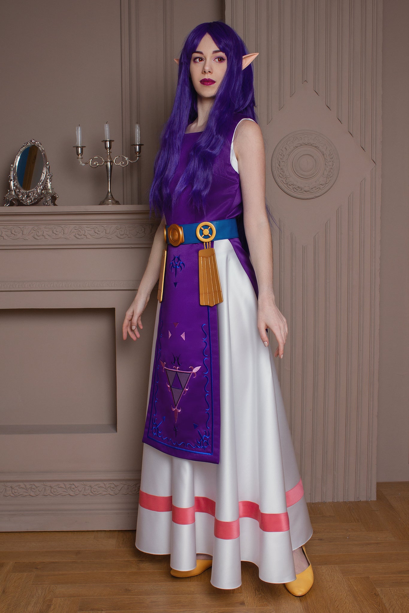 Princess Dress Hilda Cosplay Tunic Apron Costume Legend of Zelda Conve MJcostume Princess Dress Hilda Cosplay Tunic Apron Costume Legend of Zelda Conve MJcostume