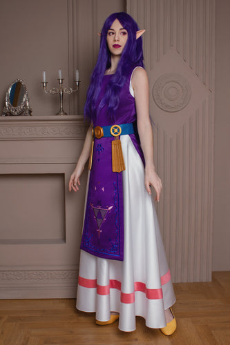 Princess Dress Hilda Cosplay Tunic Apron Costume Legend of Zelda Convent Costume for Women Video Game Convent Cosplay Female Dress Cosplay