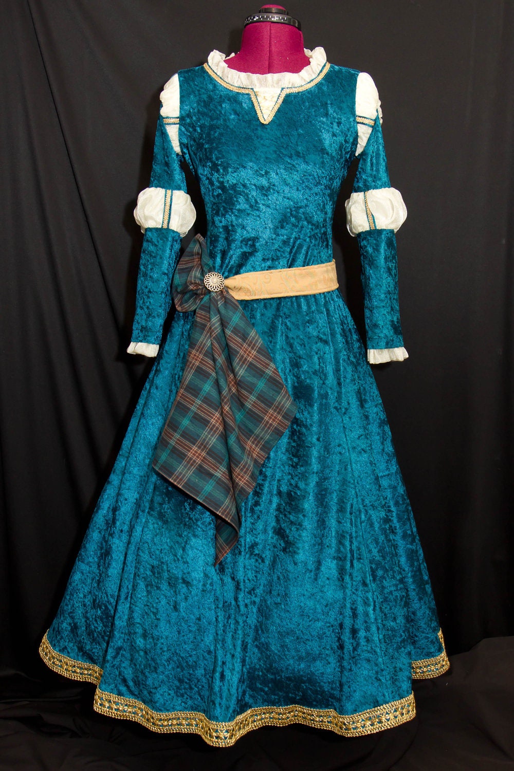 princess merida dress Disney stretch fabric Custom MERIDA Dress Made Cosplay