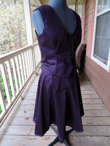 Adult Custom Made Purple Dress Suit Vest Inspired by Janet from the Good Place Cosplay Costume