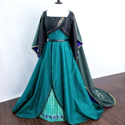 Queen Anna frozen 2 Dress Cosplay Costume