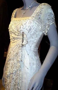 Delightful lace Titanic Valencienne Lace Belle Epoque Edwardian Dress