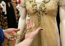 Load image into Gallery viewer, Titanic floral tea gown Delightful Valencienne Lace Belle Epoque Edwardian Dress