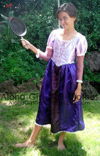 Load image into Gallery viewer, Rapunzel Princess Costume Once Upon a Time Dress Up Gown for Girls