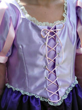 Load image into Gallery viewer, Rapunzel Princess Costume Once Upon a Time Dress Up Gown for Girls