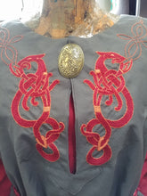 Load image into Gallery viewer, READY FOR SHIPPING Red Elegant woman costume set, Sorceress wardrobe , Pagan Priestess Costume, set 4 pieces