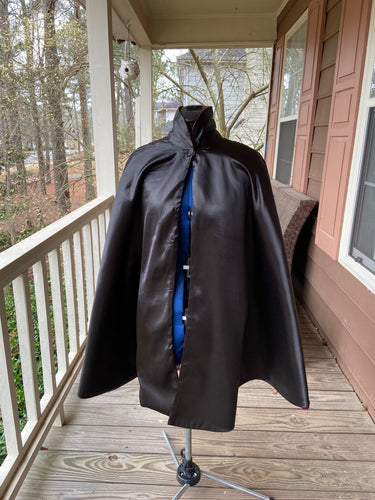 Reversible Satin Cosplay Cape or Cloak Black and Red