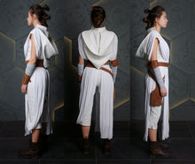 Load image into Gallery viewer, Rey Skywalker Cosplay costume from Star Saga jedi master rebels legion power of the force resistance alliance light side undershirt