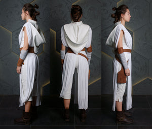 Rey Skywalker Cosplay costume from Star Saga jedi master rebels legion power of the force resistance alliance light side undershirt