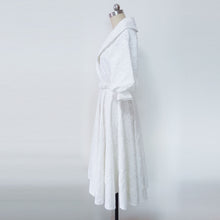 Load image into Gallery viewer, Princess Ann tea length gown Roman Holiday Final Scene Audrey Hepburn white organza dress