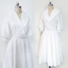 Load image into Gallery viewer, Princess Ann tea length gown Roman Holiday Final Scene Audrey Hepburn white organza dress