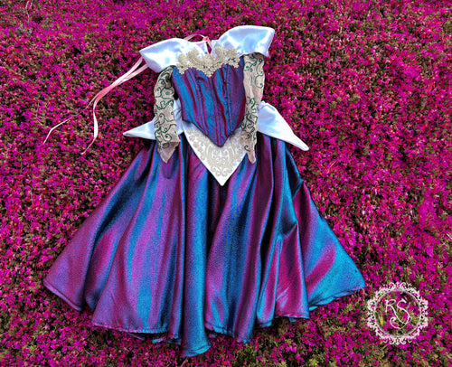Cute Princess Romantic Neckline Elegant Fairy Changing Color Dress