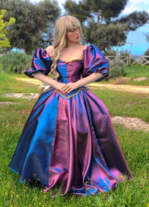 Cute Princess Romantic Neckline Elegant Pink Fairy Dress – MJcostume