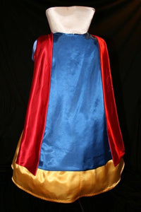 Costume Gown with Bow and Cape GIrls Custom Sz Exquisite SNOW WHITE
