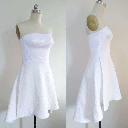 High low wedding gown White wedding or Celebrity white dress