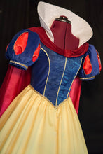 Load image into Gallery viewer, WHITE Teardrop Sleeve Gown Cape Bow Costume Custom Size Exquisite DELUXE Adult Snow