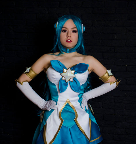 Star Guardian Soraka Cosplay Costume Women LoL Cosplay League of Legends Soraka Costume Cosplay Girls Halloween Costume Cosplay Outfit Anime