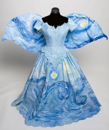 Starry Night Fairy dress Inspired by Vincent Van Gogh Painting
