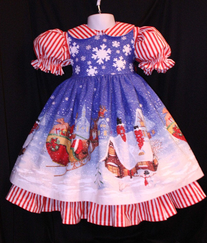 CHRISTMAS Dress Cosply Costume Petticoat Custom Size CANDY CANE Stripe