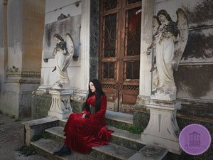 Gothic velvet bustier Tailor dress