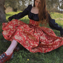 Load image into Gallery viewer, Tailor Delightful Damask Elegant Lycra Quality Satin Precious Lace Dress