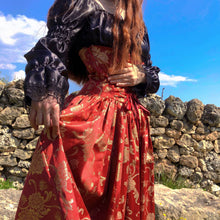 Load image into Gallery viewer, Tailor Delightful Damask Elegant Lycra Quality Satin Precious Lace Dress