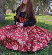 Load image into Gallery viewer, Tailor Delightful Damask Elegant Lycra Quality Satin Precious Lace Dress