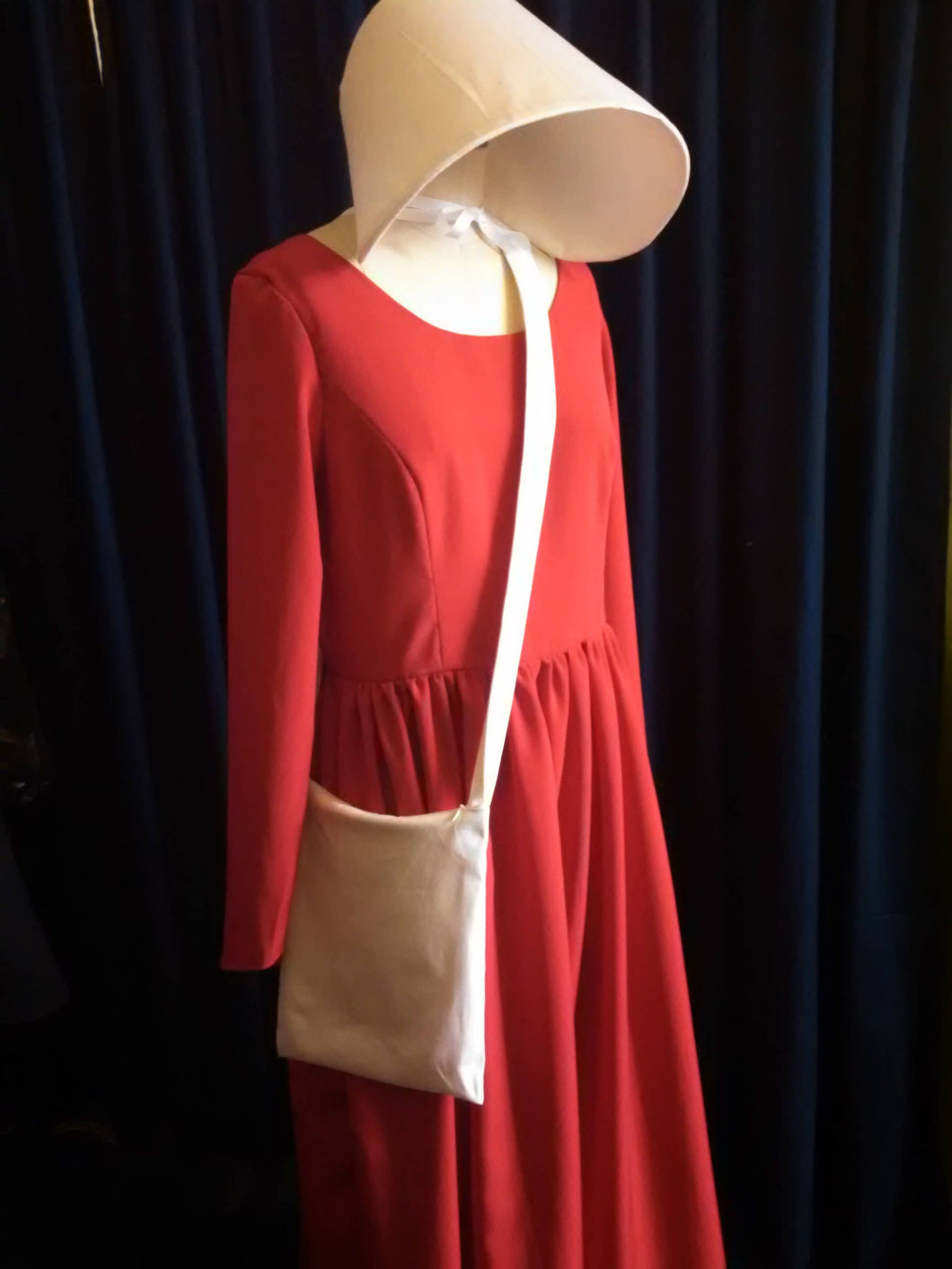 Handmaid's Tale Costume - Dress, bonnet, and bag. READY TO SHIP in small only, medium, and large only